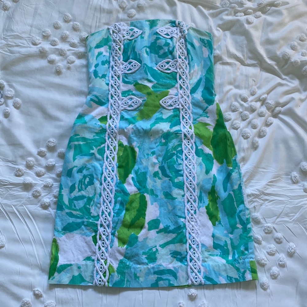Lilly Pulitzer strapless fitted dress
